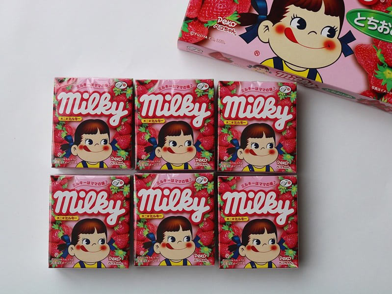 ミルキーとちおとめの中身