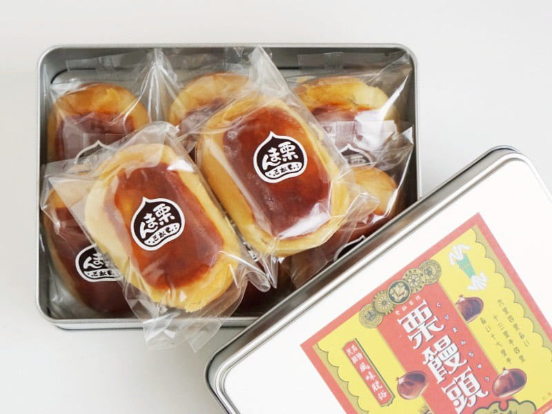 三松堂 栗饅頭開封後