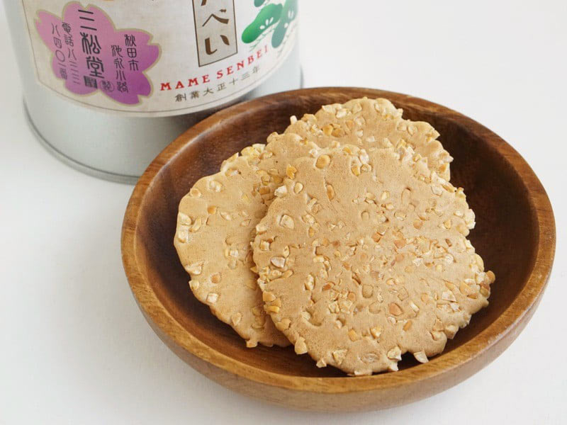 三松堂 豆せんべい中身