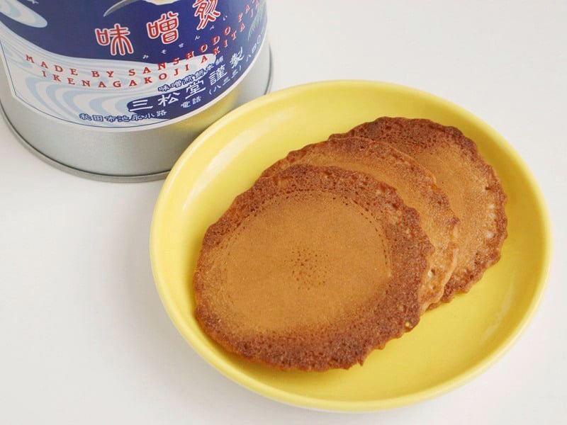 三松堂 味噌煎餅中身