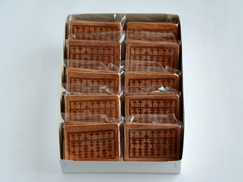 そろばんせんべい 開封写真