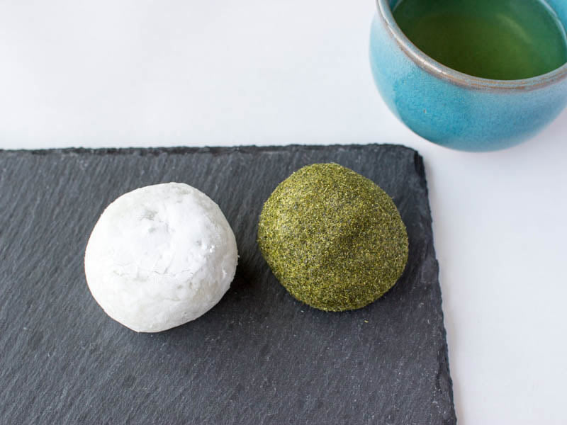 沢渡の茶大福 中身の写真