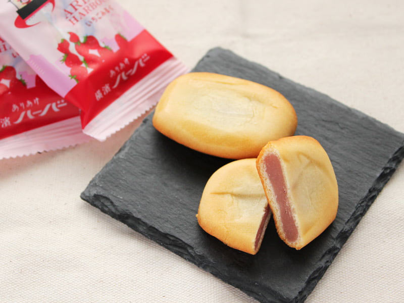 横濱ハーバー いちごみるく 中身の写真