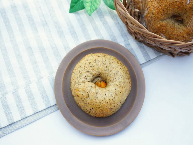 ベーグル屋ハル オレンジ&紅茶ベーグル 中身の写真