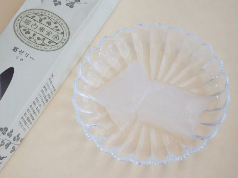 堀内果実園 葛ゼリー うめ 中身の写真