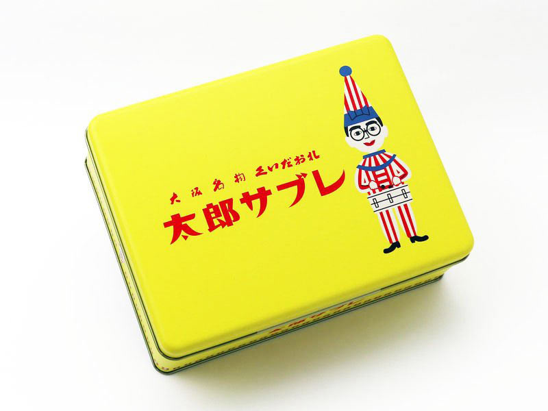 大阪名物くいだおれ太郎サブレの缶写真