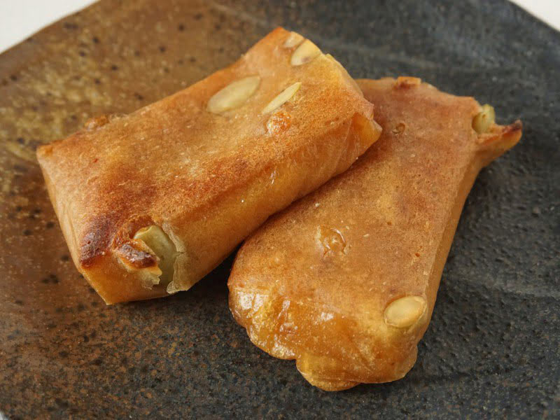 萬寿屋 青豆みそ餅炙ったあと