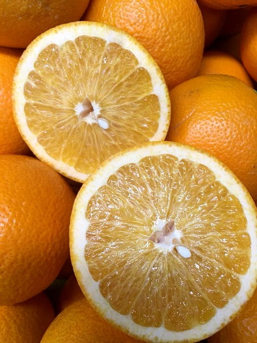 藤長農園の八朔 断面