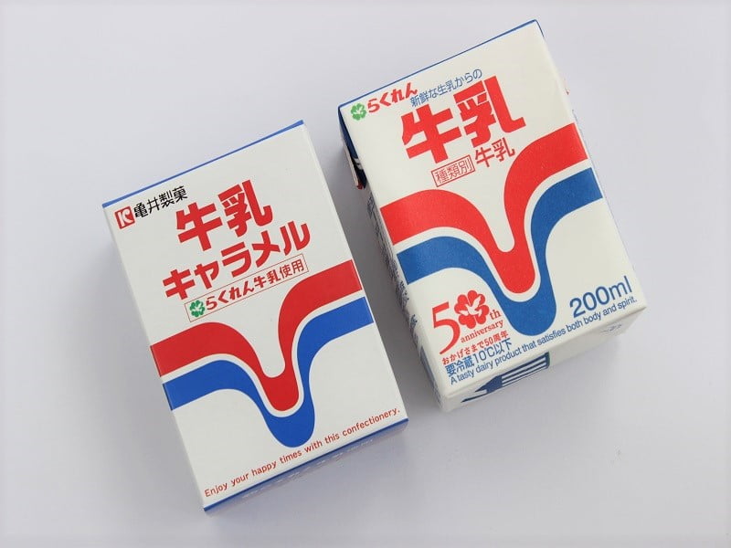 亀井製菓牛乳キャラメル比較