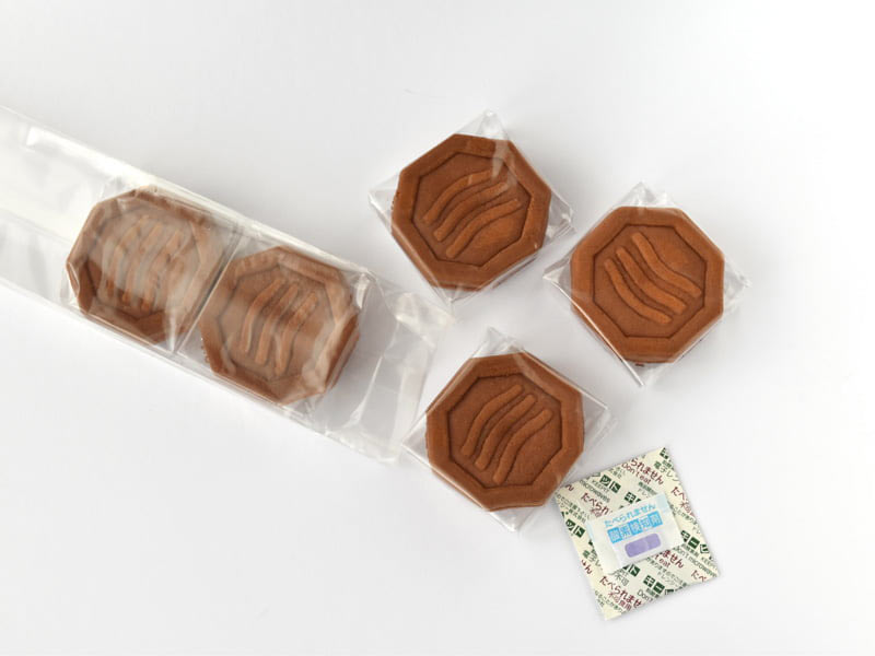 大三島堂 大三島饅頭 5個ずつ包装されている