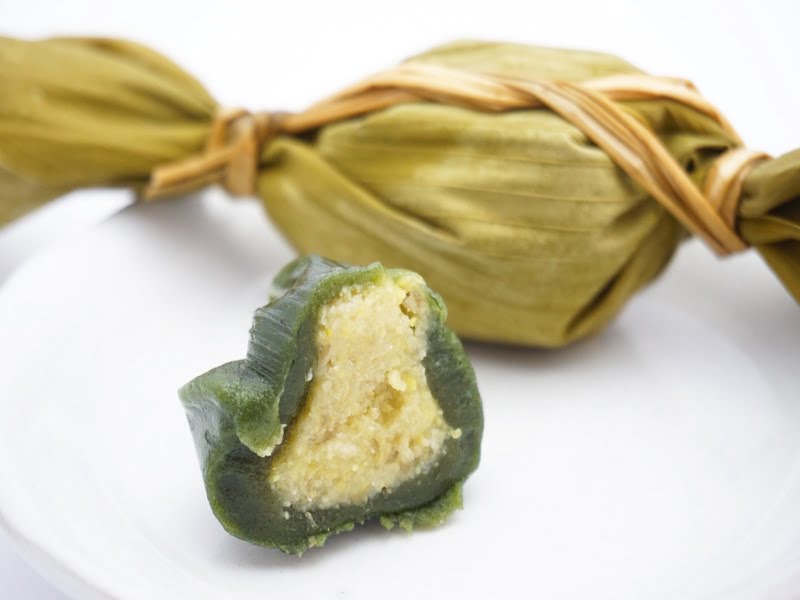 田中屋本舗 笹だんご 黒埼茶豆 断面