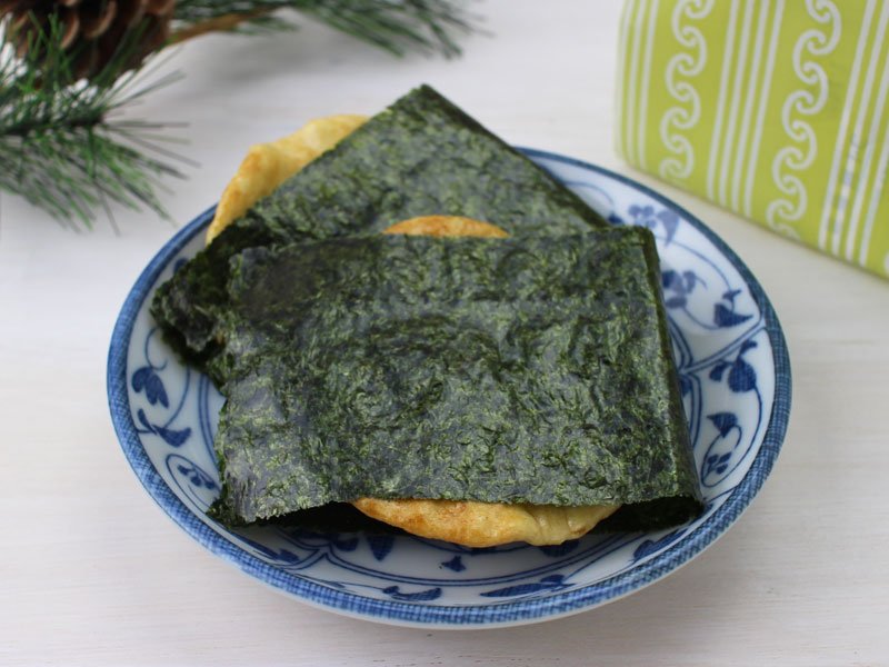 銀座 松崎煎餅 江戸草加 西の丸海苔の写真