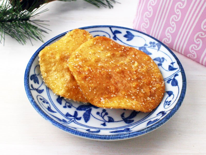 銀座 松崎煎餅 江戸草加 西の丸ざらめの写真