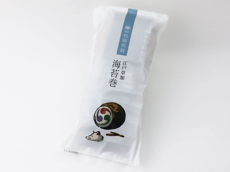 銀座松崎煎餅江戸草加海苔巻のパッケージ写真