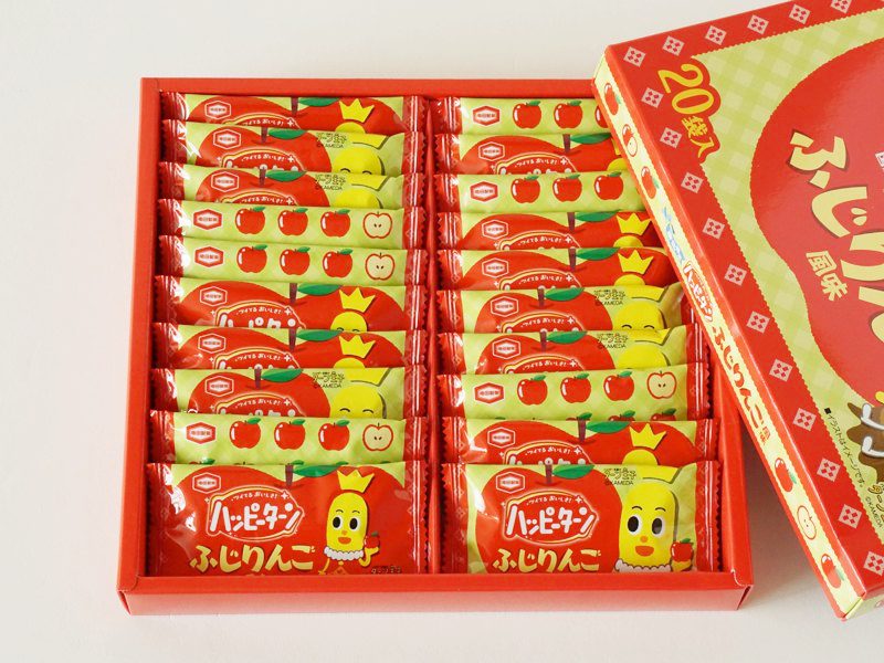 東北限定ハッピーターン ふじりんご風味開封後