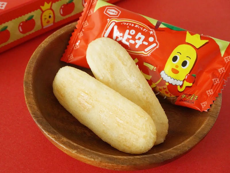 東北限定ハッピーターン ふじりんご風味中身