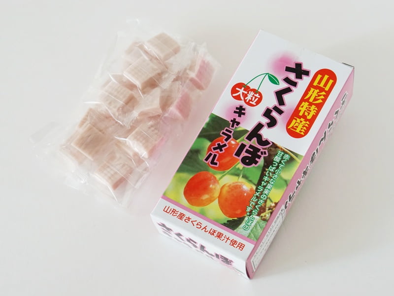 大粒さくらんぼキャラメル開封後
