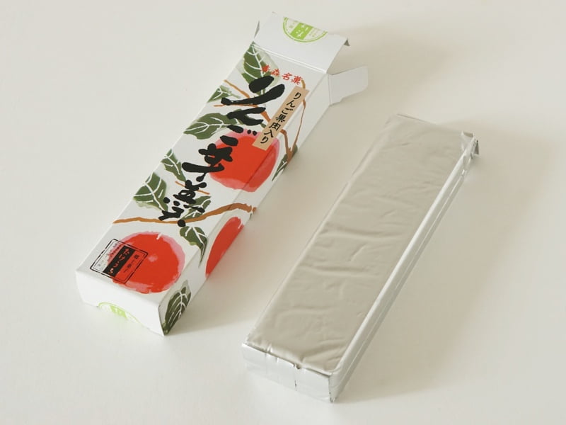 武内製飴所 りんご羊羹開封後