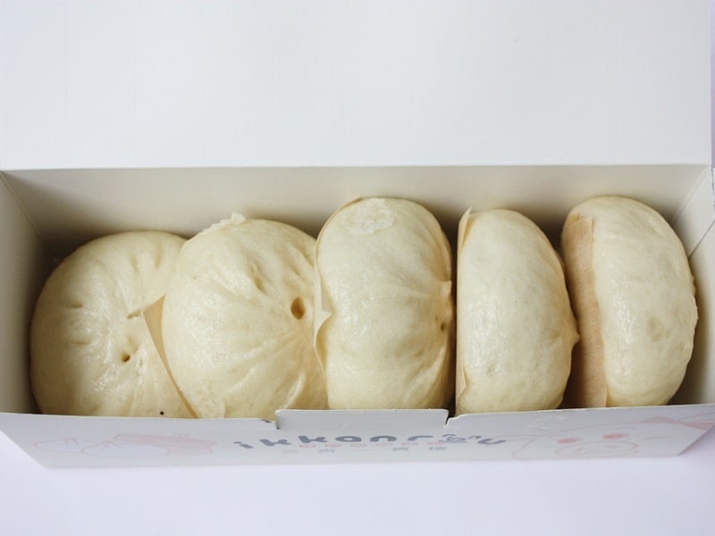 三宮一貫楼の豚まん開封写真