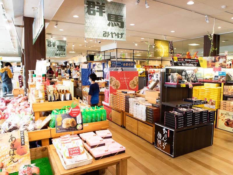 赤城高原SA(下り)のお土産売り場