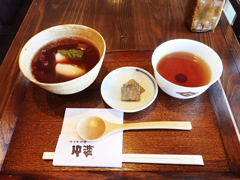 石餅ぜんざい