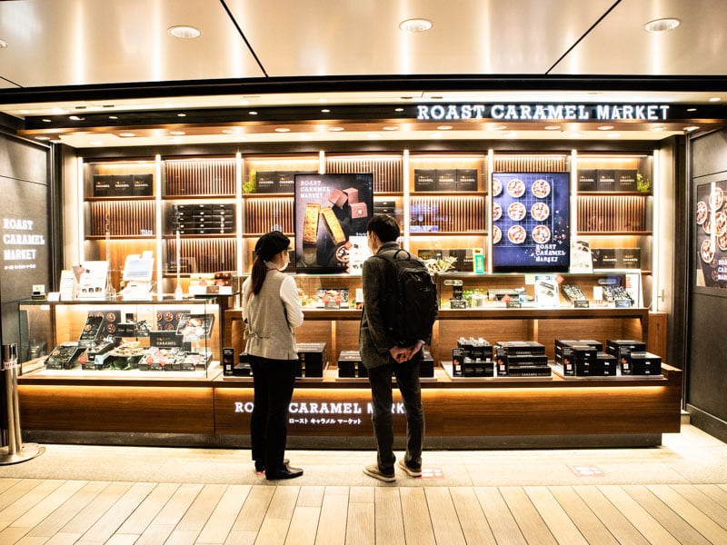 東京駅のローストキャラメルマーケット