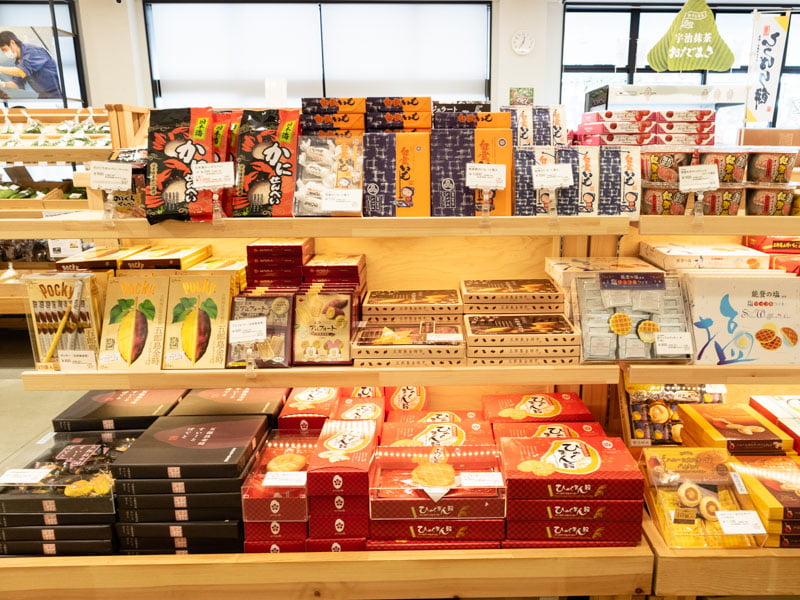 道の駅のと千里浜のお土産売り場