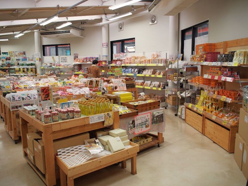 たけゆらの里おおたきのお土産売り場