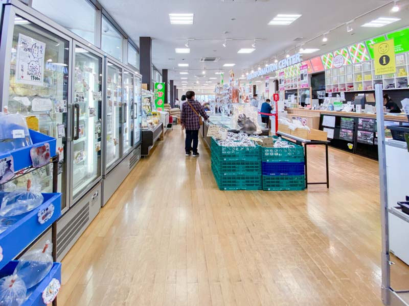 道の駅 世羅：販売コーナーのようす