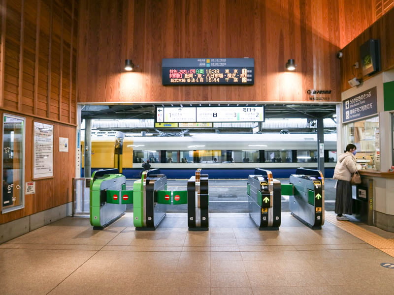 千葉県銚子駅の改札