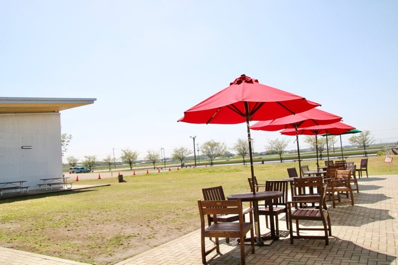 道の駅思川 テラス席