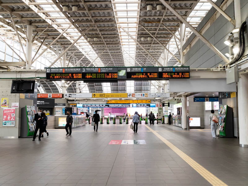 さいたま新都心駅の改札前