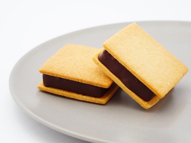 山奥チョコレート日和 生チョコサンド 中身(拡大)