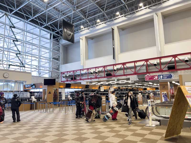 ガーラ湯沢のレンタルコーナー